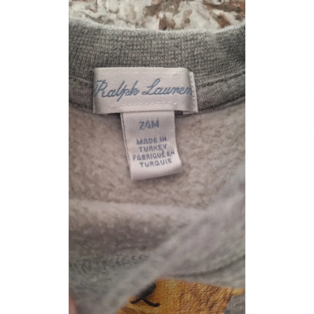 Ralph Lauren Bear t-shirt in grey cotton Kids 24‎ m